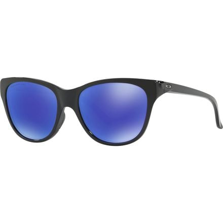 Oakley - Hold Out Polarized Sunglasses - Women's - Polished Black - Violet Iridium