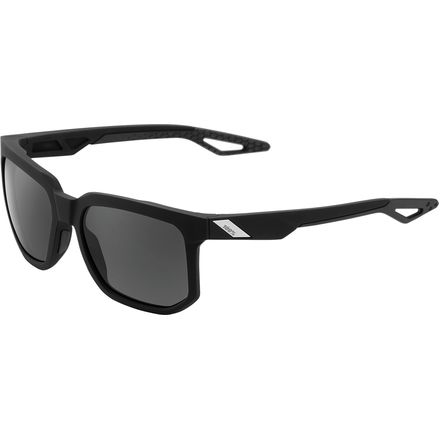 100% - Centric Sunglasses - Soft Tact Black Grey-Peakpolar Mirror Lens