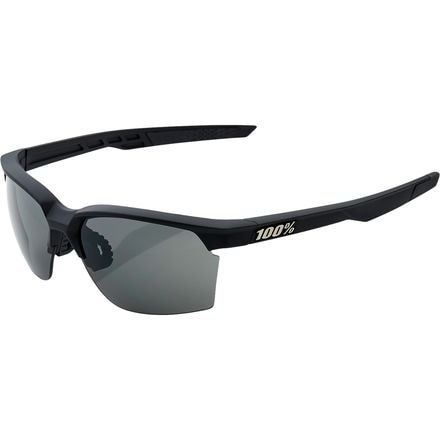 100% - Sportcoupe Sunglasses - Soft Tact Black-Smoke Lens