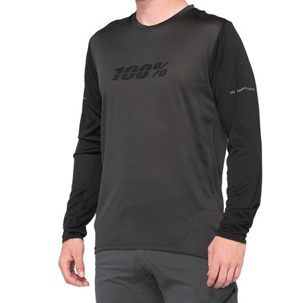 100% - Ridecamp Long-Sleeve Jersey - Men's - Black/Charcoal