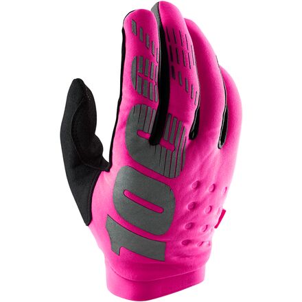 100% - Brisker Glove - Women's - Neon Pink/Black