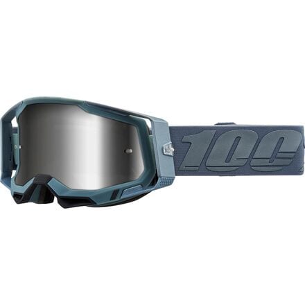 100% - Racecraft 2 Mirrored Lens Goggles - Battleship/Mirror Silver Lens