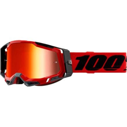 100% - Racecraft 2 Mirrored Lens Goggles - Red/Mirror Red Lens