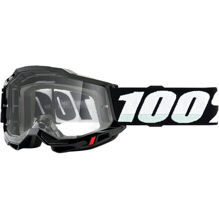 100% - ACCURI 2 Clear Lens Goggles - Black/Clear Lens