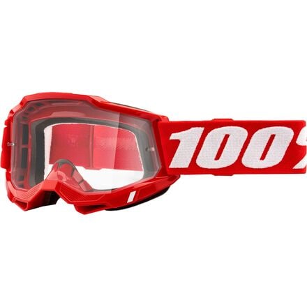 100% - ACCURI 2 Goggles - Neon/Red/Clear Lens
