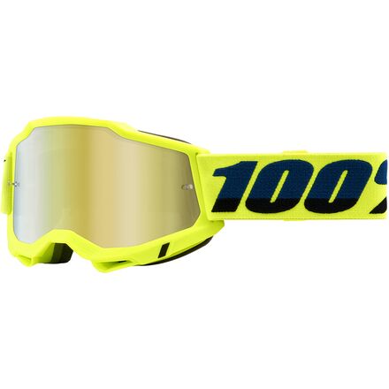 100% - Accuri 2 Mirrored Lens Goggles - Fluo/Yellow/Mirror Gold Lens