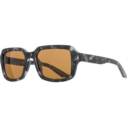 100% - Ridely Polarized Sunglasses - Matte Black Havana - Bronze PEAKPOLAR Lens