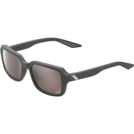 100% - Ridely Sunglasses - Soft Tact Cool Grey - HiPER Silver Mirror Lens