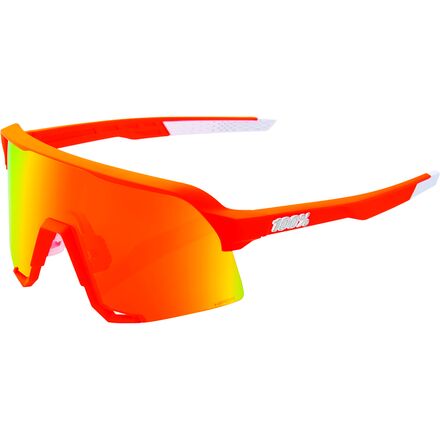 100% - S3 Sunglasses - Soft Tact Neon Orange