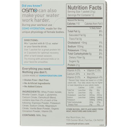 Osmo Nutrition - Women's Protein Singles - 12 Count Box