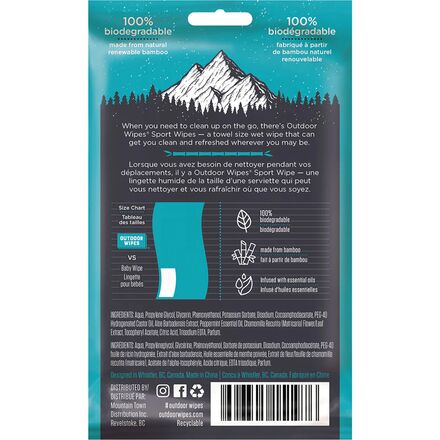 Outdoor Wipes - Sport Wipes XL