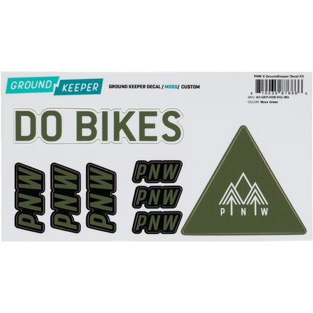 PNW Components - Handlebar Decal Kit - Moss Green