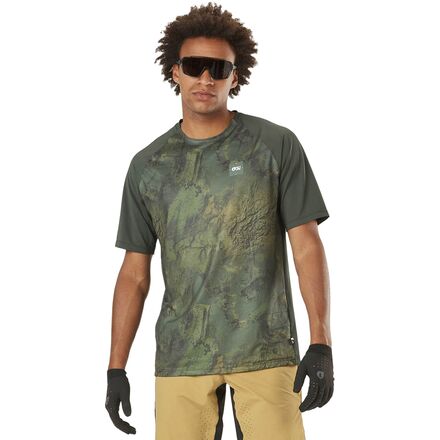 Picture Organic - Osborn Printed Short-Sleeve Tech T-Shirt - Men's - Geology Green