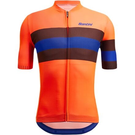 Santini - Eco Sleek Bengal Short-Sleeve Jersey - Men's - Arancio Fluo