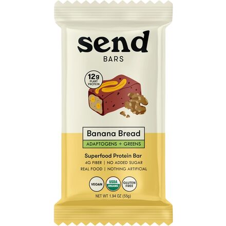 SEND Bars - Organic Protein Bar- 8-Pack - Banana Bread