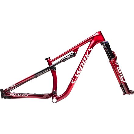 Specialized - S-Works Epic Frameset - Gloss Red Tint Fade Over Brushed Silver/Tarmac Black/White w/Gold Pearl