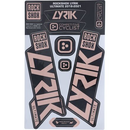 Stikrd - Rockshox Lyrik Decal Kit - Copper Metallic