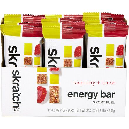 Skratch Labs - Anytime Energy Bar - 12 Pack - Raspberries & Lemons