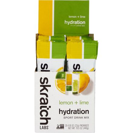 Skratch Labs - Sport Hydration Drink Mix - 20 Pack - Lemon-Lime