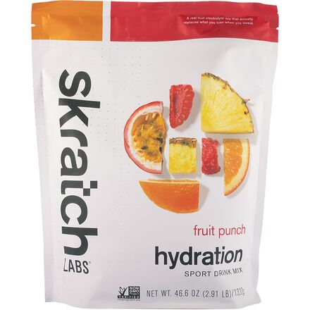 Skratch Labs - Hydration Sport Drink Mix - 60-Serving Bag - Fruit Punch
