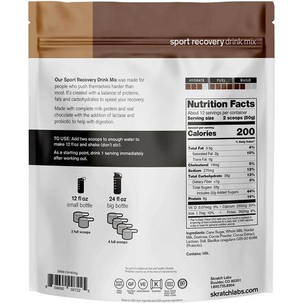 Skratch Labs - Sport Recovery Drink Mix - 24 Serving