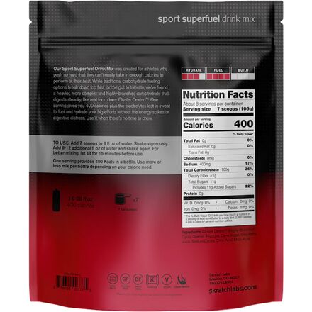 Skratch Labs - Sport Superfuel Drink Mix - 8-Serving