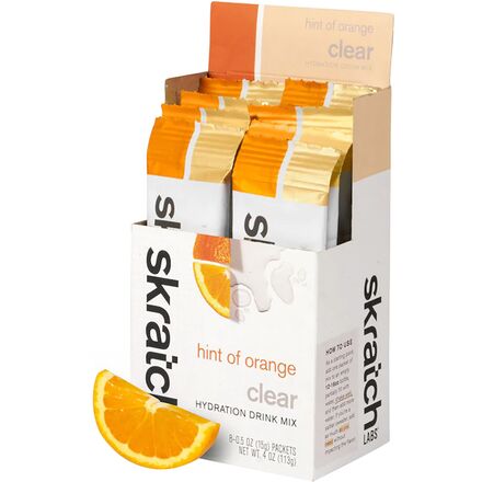 Skratch Labs - Clear Hydration Drink Mix - 8-Pack - Hint of Orange