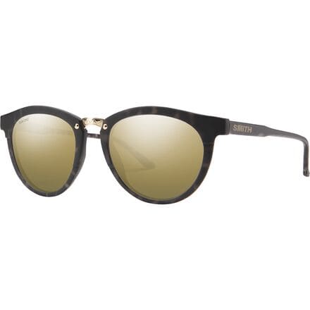 Smith - Questa Polarized Sunglasses - Women's - Matte Ash Tort/Polarized Gold Mirror
