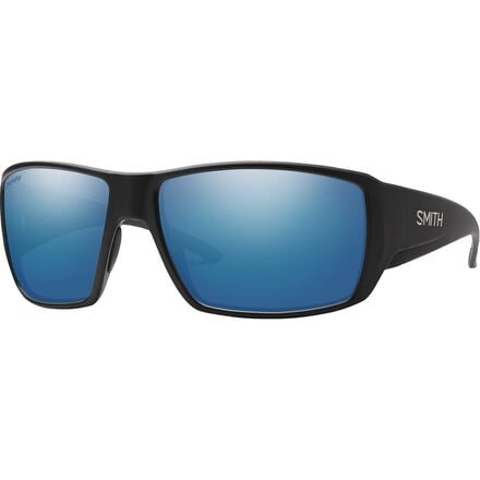 Smith - Guide's Choice Polarchromic Sunglasses - Matte Black/ChromaPop Polarized Blue Mirror