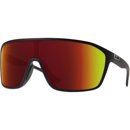 Smith - Boomtown ChromaPop Polarized Sunglasses - Matte Black/ChromaPop Red Mirror