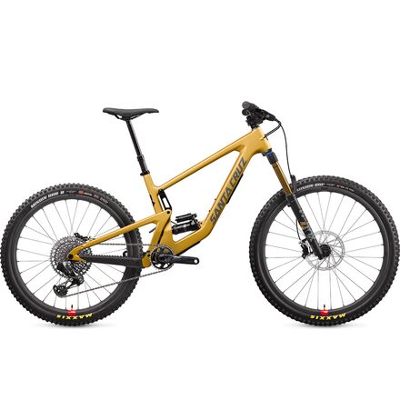 Santa Cruz Bicycles - Bronson Carbon CC X01 Eagle AXS Reserve Mountain Bike - Paydirt Gold