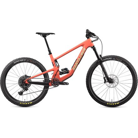 Santa Cruz Bicycles - Bronson Carbon C GX Eagle AXS Mountain Bike - Sockeye Salmon