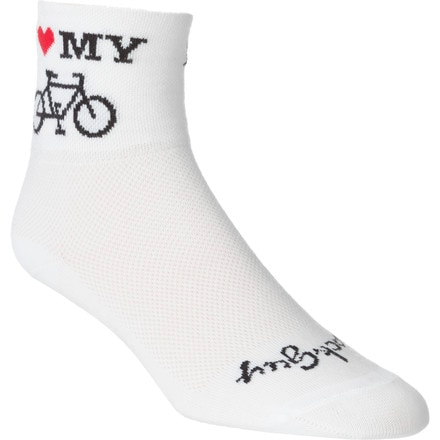 SockGuy - Heart My Bike Sock - One Color