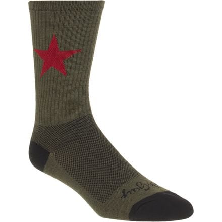 SockGuy - Red Star 6in Wool Sock