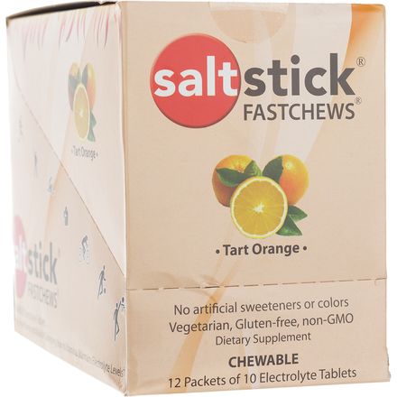 SaltStick - Fastchews Chewable Electrolyte Tablets - Box of 12 Packets