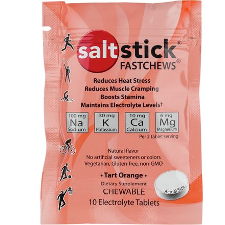 SaltStick - Fastchews Chewable Electrolyte Tablets - Box of 12 Packets