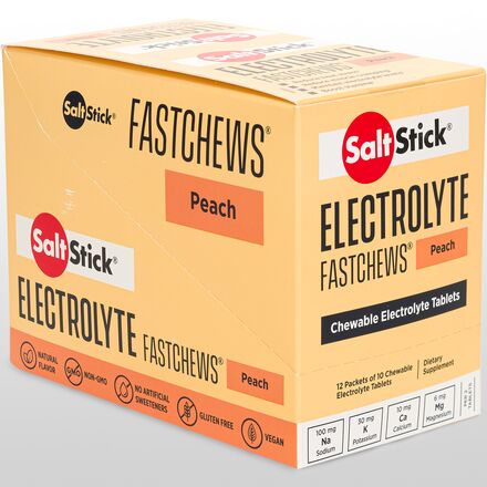 SaltStick  - Fastchews Chewable Electrolyte Tablets - Box of 12 Packets
