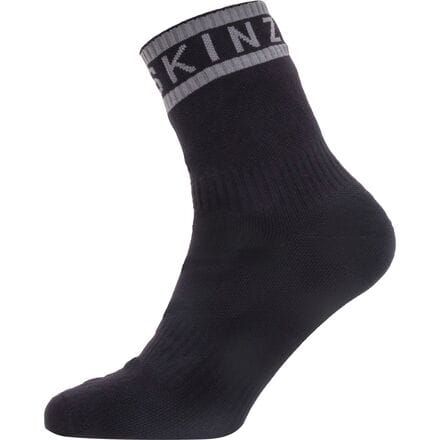 SealSkinz - Waterproof Warm Weather Ankle Length Sock With Hydrostop - Black/Grey