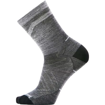 Run Zero Cushion Mid Crew Pattern Sock