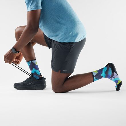 Smartwool - Trail Run Targeted Cushion Summit Sector Print Crew Sock