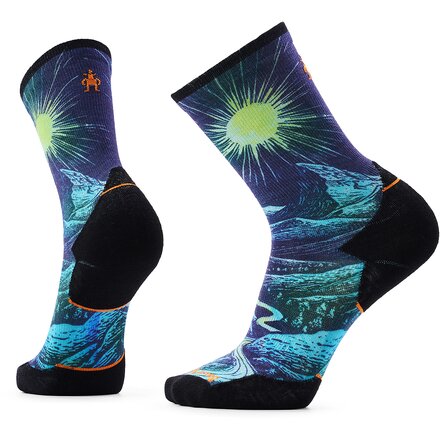 Smartwool - Trail Run Targeted Cushion Treeline Print Crew Sock