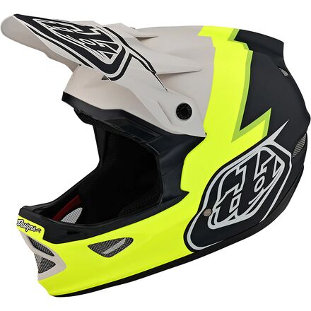 Troy Lee Designs - D3 Fiberlite Helmet - Flo Yellow