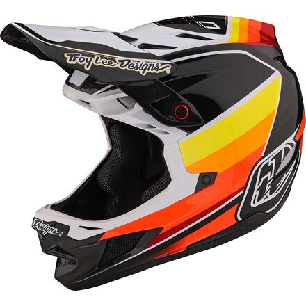 Troy Lee Designs - D4 Carbon Mips Helmet - Black/White