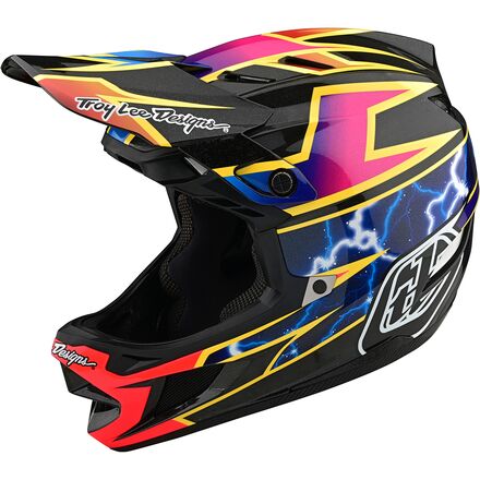 Troy Lee Designs - D4 Carbon MIPS Helmet - Lightning Black