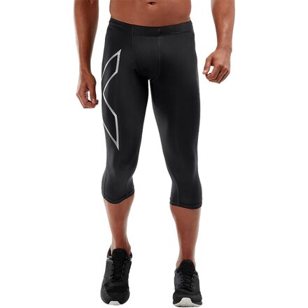 2XU - Core Compression 3/4 Tights - Men's - Black/Silver