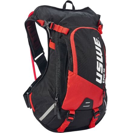 USWE - Epic 12L Hydration Backpack - Black/Red