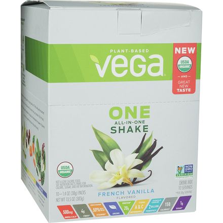Vega Nutrition - One Organic Shake - 10-Pack - French Vanilla