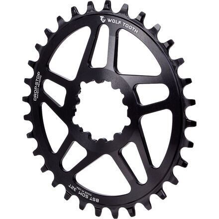 Wolf Tooth Components - Drop Stop PowerTrac SRAM Direct Mount Chainring - Boost - Black/3mm Offset
