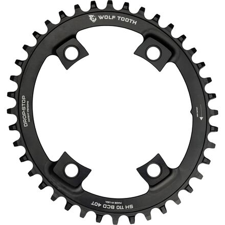 Wolf Tooth Components - Drop Stop PowerTrac Shimano Asymmetric Chainring - 110 BCD