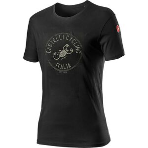 無料発送 カステリ (Castelli) メンズ 自転車 Tシャツ トップス [Maurizio T-Shirt] Red/Silver Gray/Black シャツ